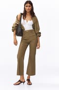 H&M Flared Ankle-length Trousers
