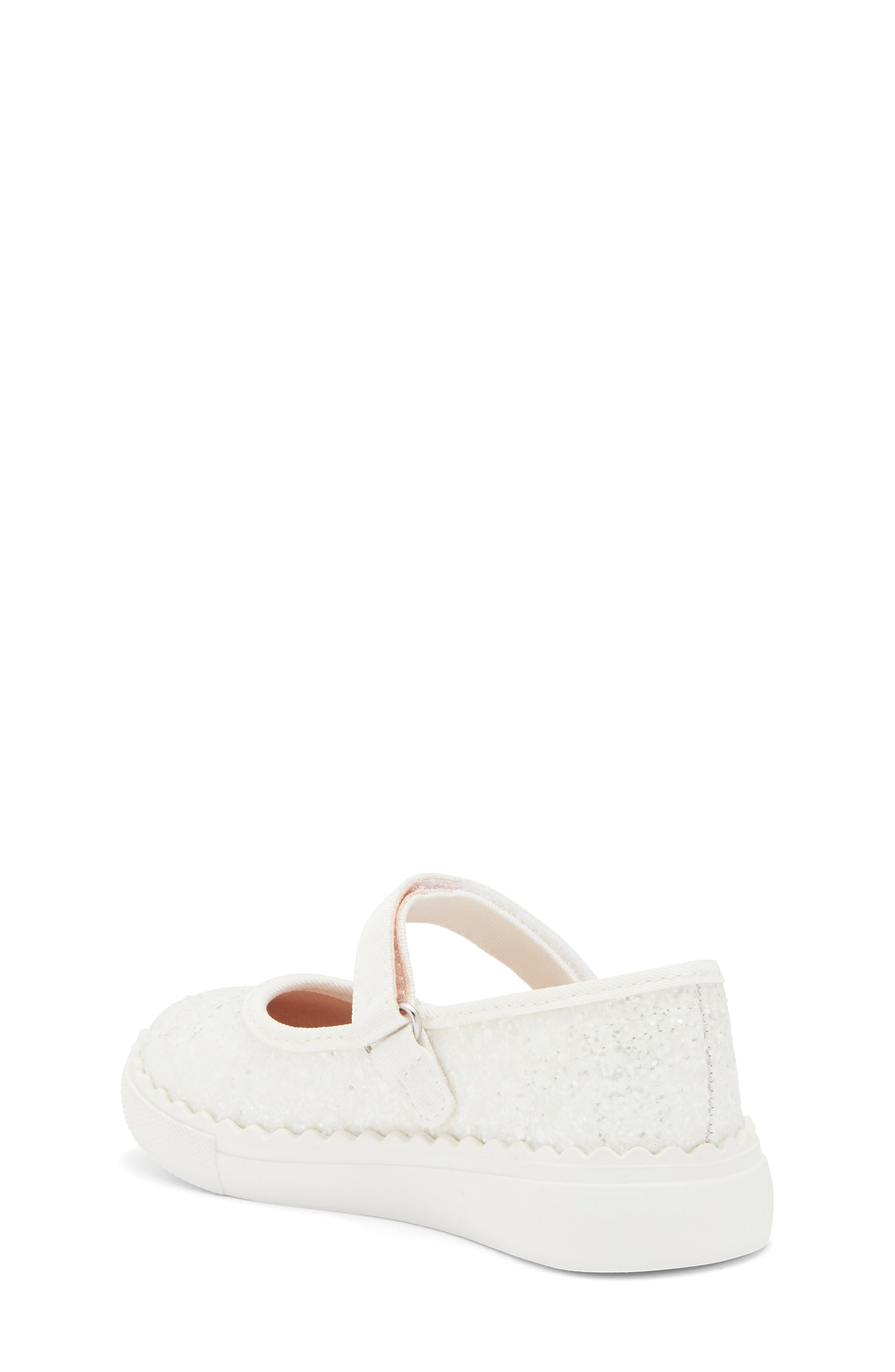 Harper Canyon Kids' Pearlla Play Glitter Sneaker, Alternate, color, White Glitter