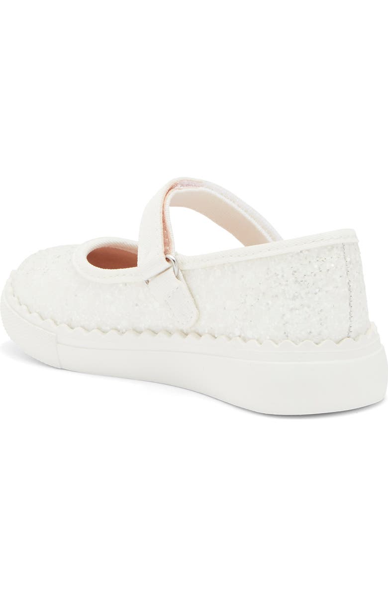 Harper Canyon Kids' Pearlla Play Glitter Sneaker, Alternate, color, White Glitter