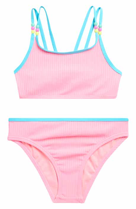 Beach Lingo Kids' Beaded Two-Piece Bikini Swimsuit