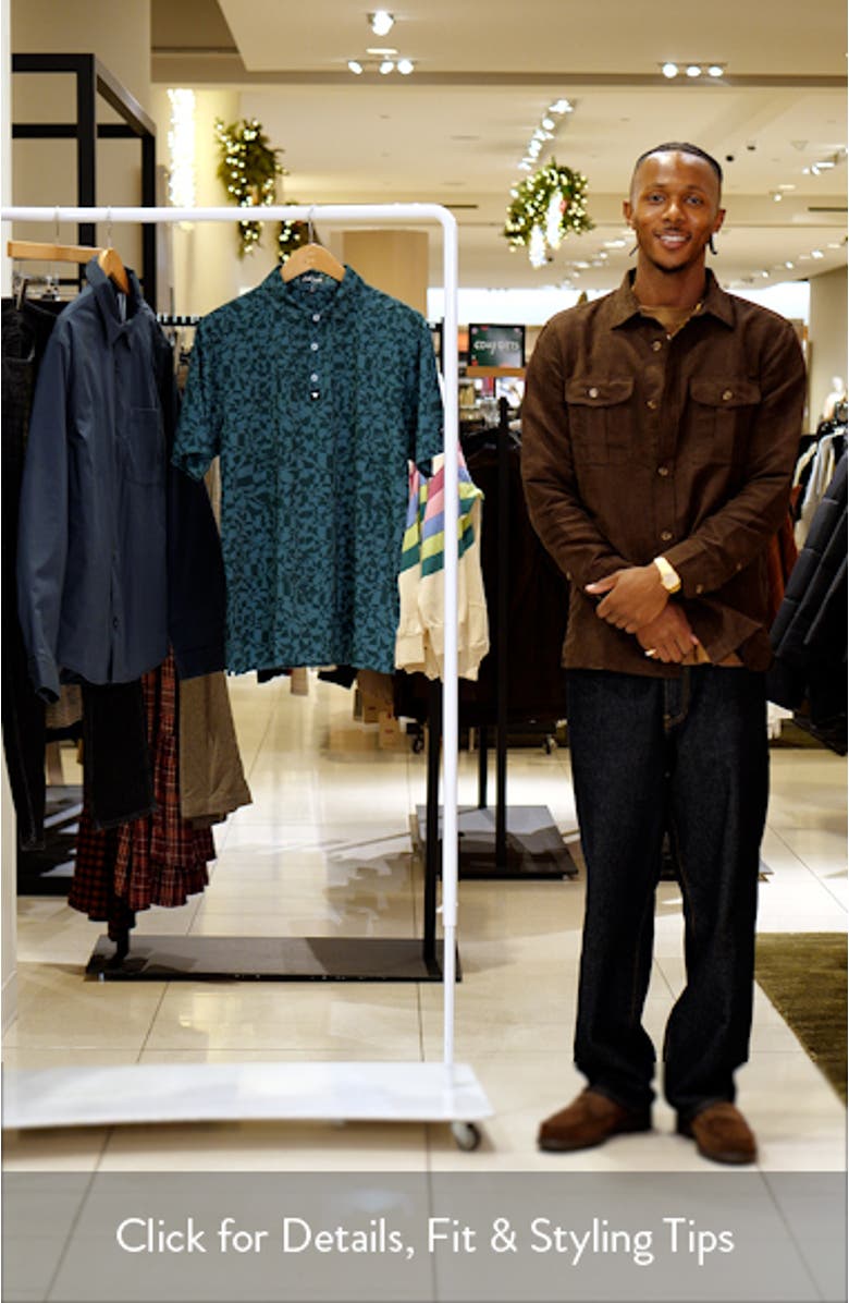 Chippd Grooves Abstract Print Performance Golf Polo, sales video thumbnail