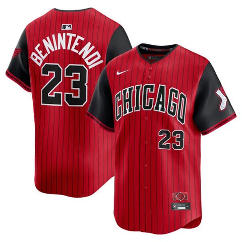 Men's Nike Andrew Benintendi Red/Black Chicago White Sox 2025 City Connect Limited Player Jersey