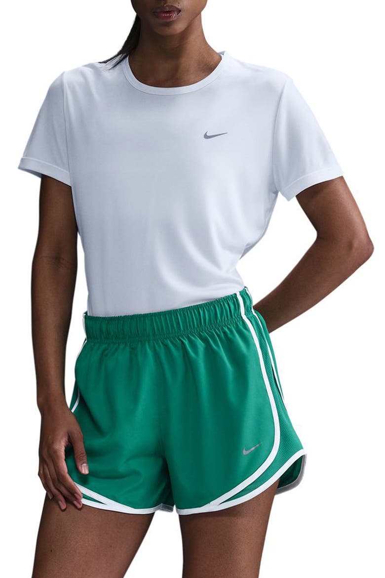 Tempo Dri-FIT Short Sleeve Running Top, Main, color, WHITE/ REFLECTIVE SILV