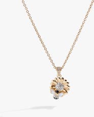 Alex and Ani Sunflower & Bee Pendant Necklace
