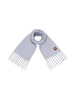 Fable England Cosy Blue Boucle Scarf