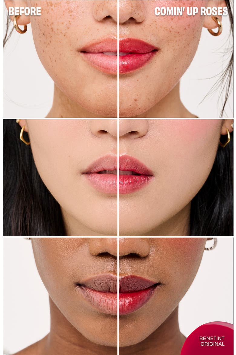 Ticket to Benetint Liquid Lip Blush & Cheek Tint Duo (Nordstrom Exclusive) $52 Value, Alternate, color, COMIN' UP ROSES