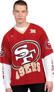 STARTER Men's Starter Scarlet/White San Francisco 49ers Short Sleeve & Long Sleeve T-Shirt Combo Pack