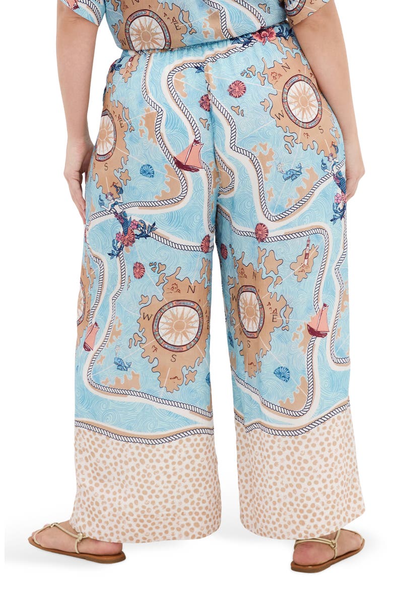 Postcard Print Pants, Alternate, color, VOYAGE PRINT