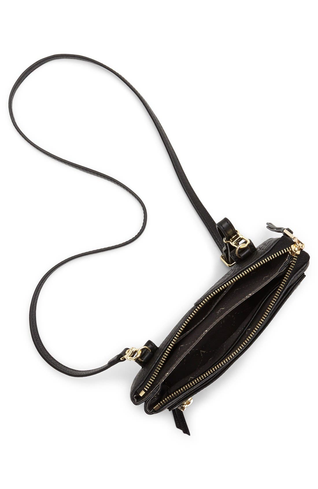 'Judi' Crossbody Bag, Alternate, color, BLACK (BUBBLE LAMB)