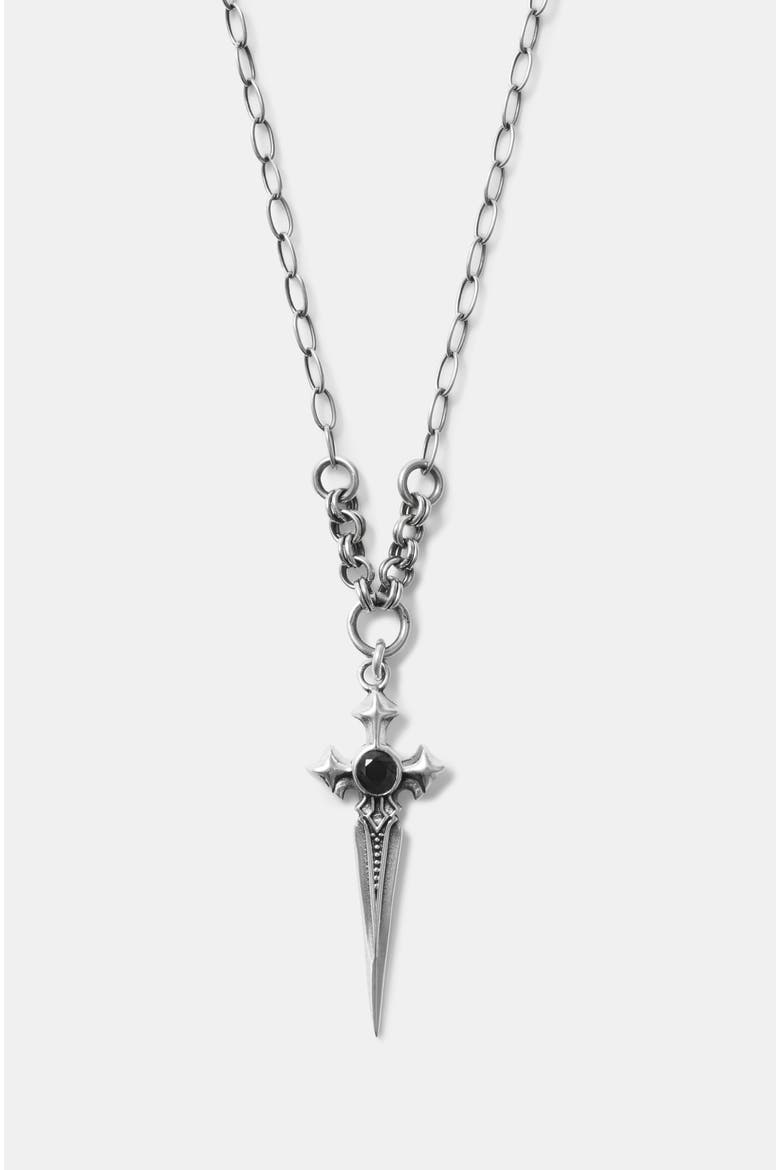 Sica Sword Sterling Silver Necklace, Alternate, color, Silver