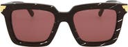 Bottega Veneta 53mm Square Sunglasses