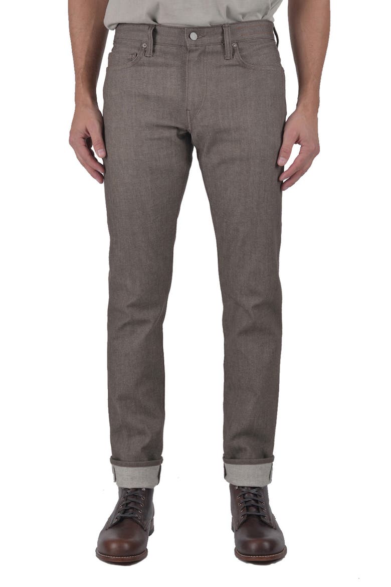 The Pen Slim Fit Jeans, Main, color, BROWN RAW