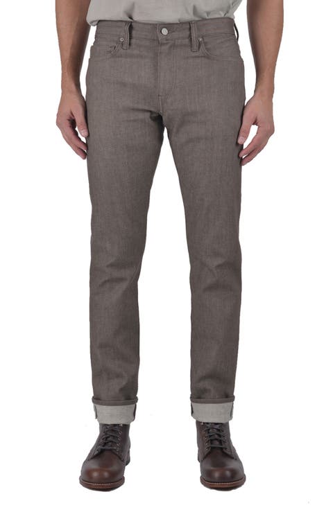 The Pen Slim Fit Jeans (Brown Raw)