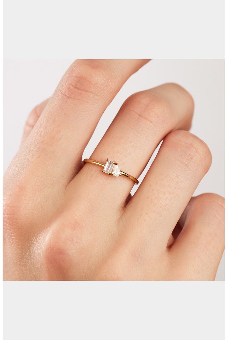 Toi et Moi Ring, Alternate, color, GOLD VERMEIL