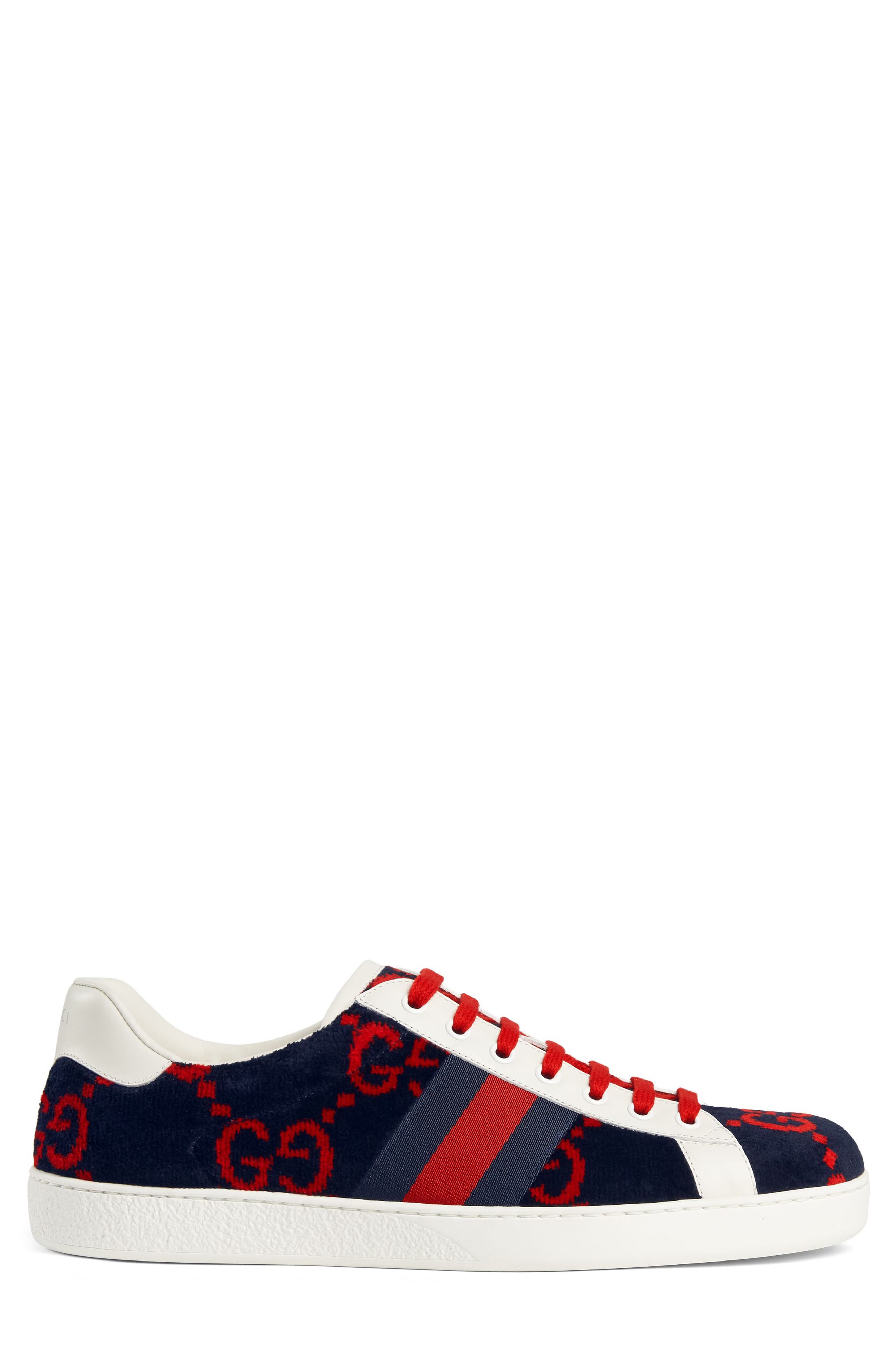 New Ace GG Logo Sneaker, Alternate, color, MULTI BLUE