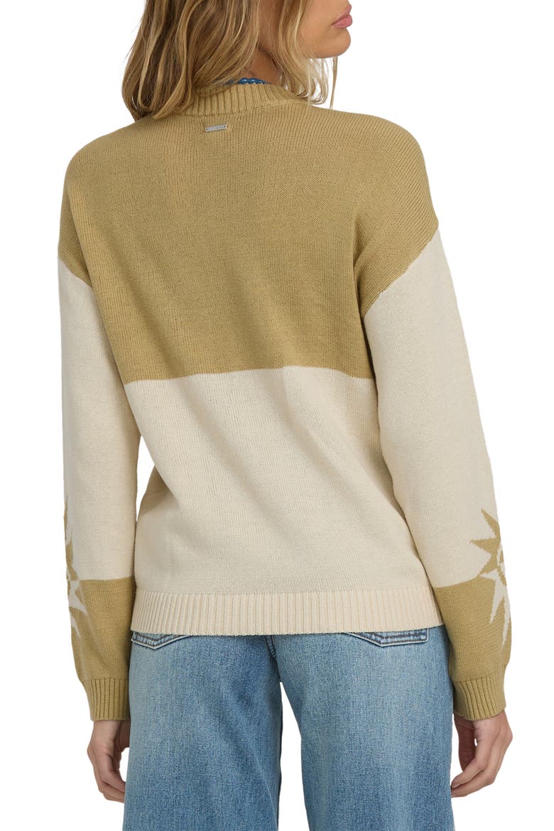 Reverse Heat Oversize Cotton Blend Sweater, Alternate, color, GREEN ASH