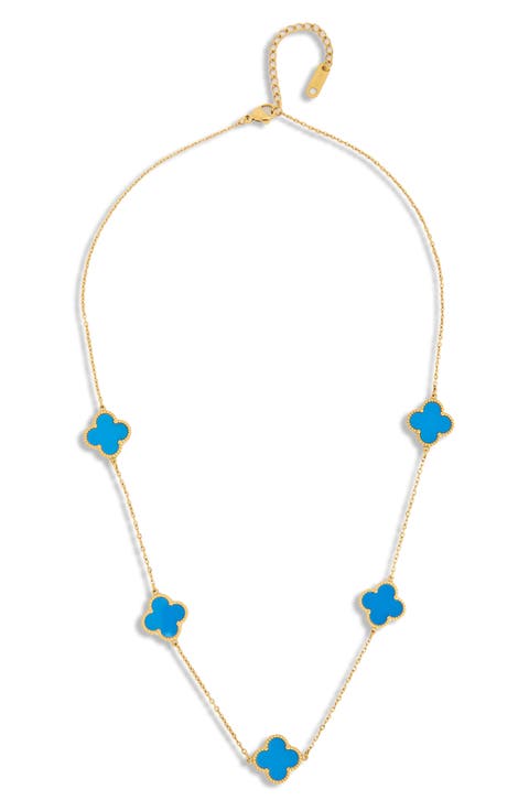 Clover Station Charm Necklace