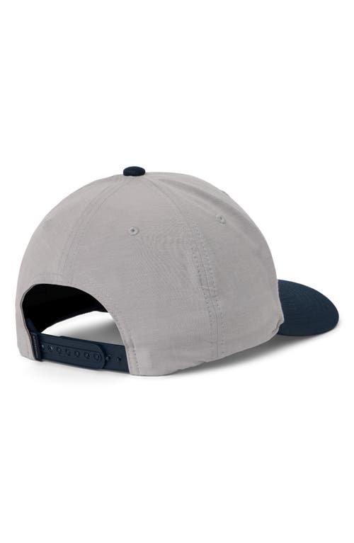 Travismathew Flourish Snapback Baseball Cap In Heather Grey