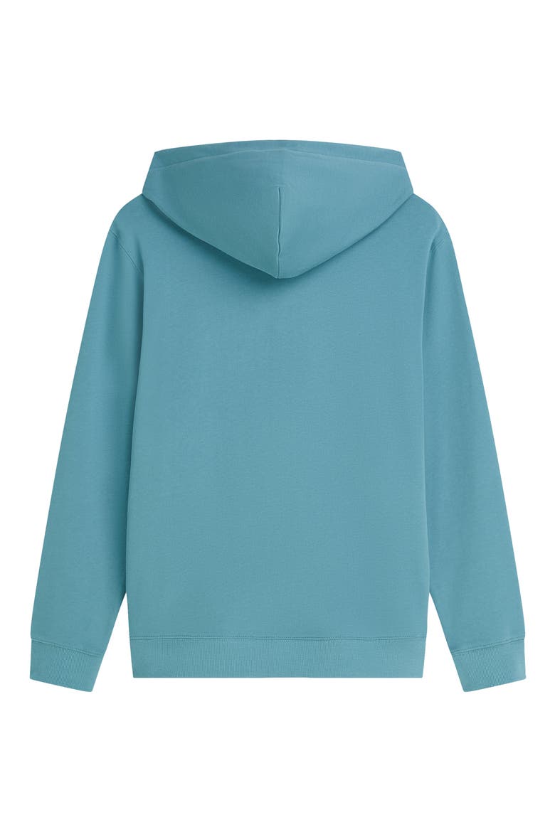 Logo Badge Full Zip Hoodie, Alternate, color, ADRIATIC BLUE