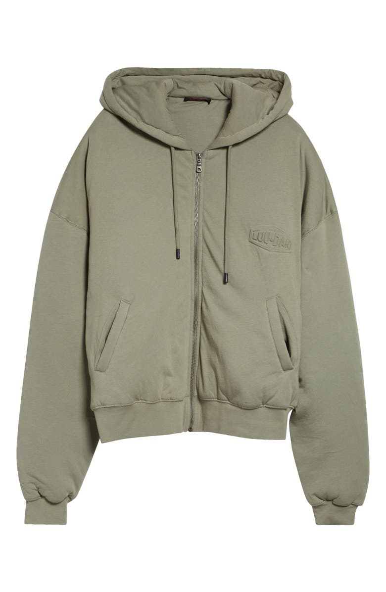 LU'U DAN Wadded Cotton Hoodie, Alternate, color, Vetiver