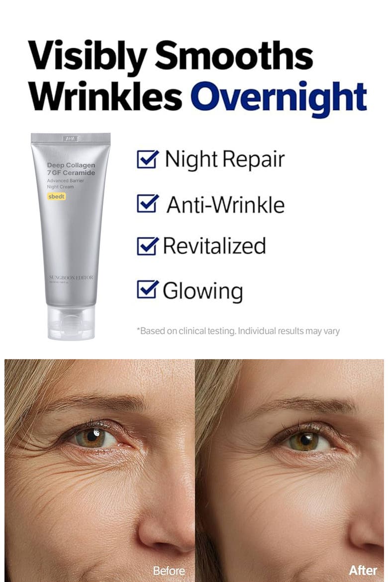 Deep Collagen 7GF Ceramide Advanced Barrier Night Cream, Alternate, color, NO COLOR