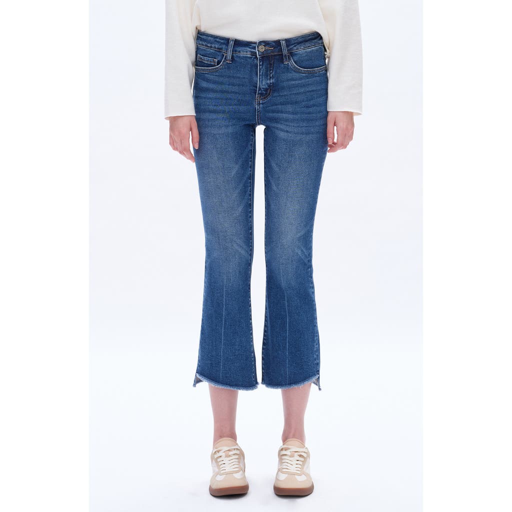 Bayeas High Waist Step Hem Ankle Jeans