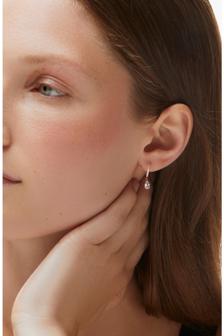 Delicate Huggie Hoops - Elise, Alternate, color, Gold