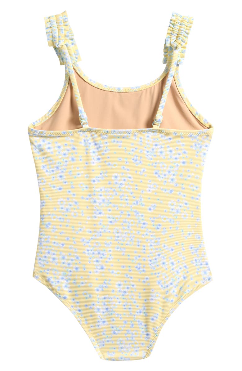 Shade Critters Kids' Butter Blooms One-Piece Swimsuit, Alternate, color, Yellow