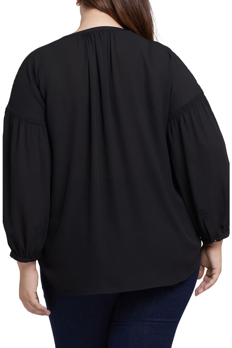 Paulina Peasant Top, Alternate, color, BLACK