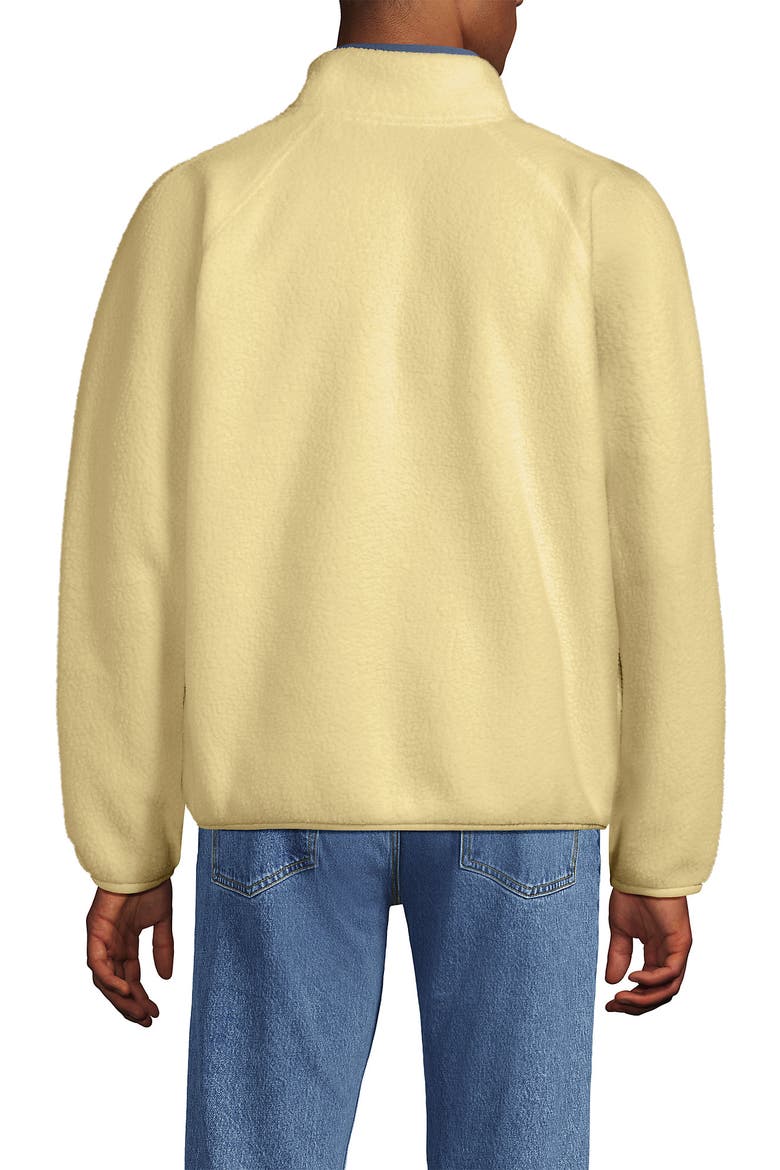 Unisex Snap Neck Fleece Pullover, Alternate, color, Pale Yellow