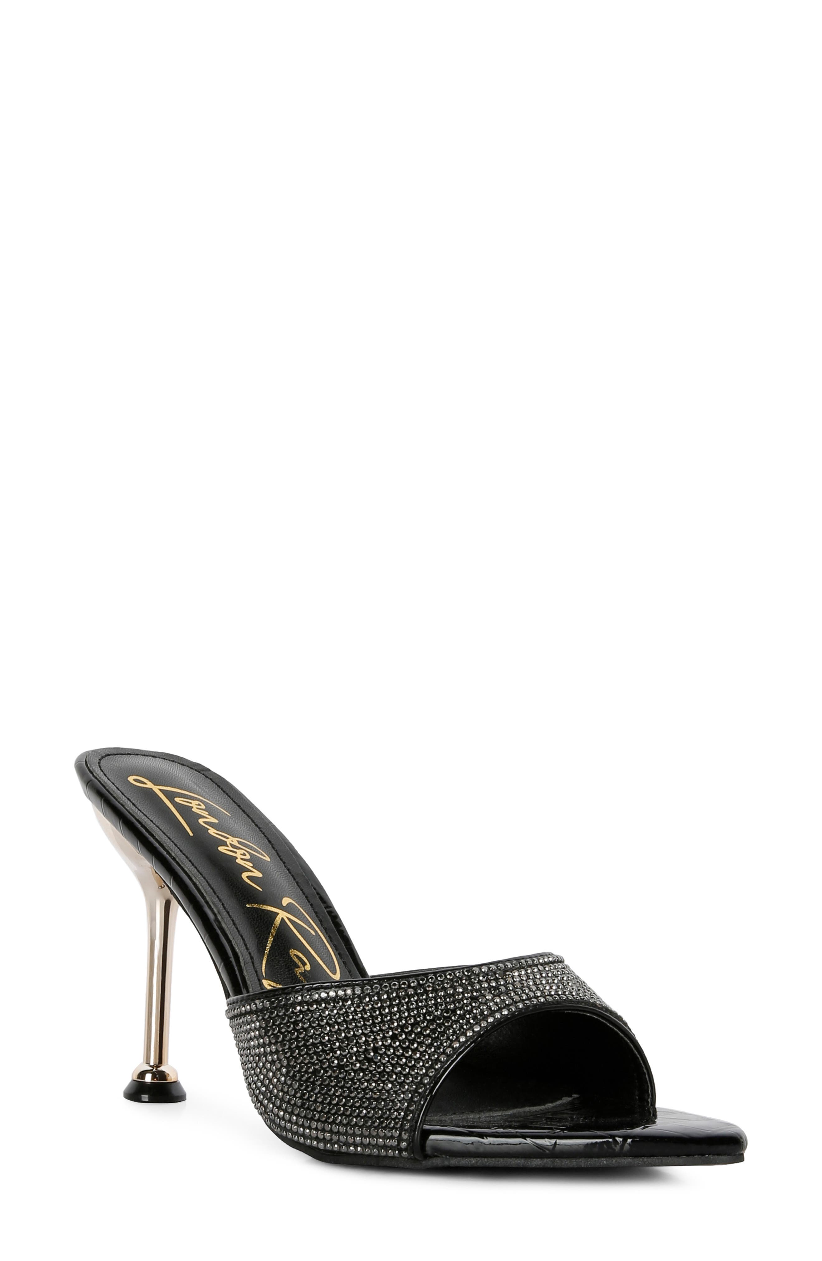LONDON RAG Sundai Diamante Ballroom Slide Sandal