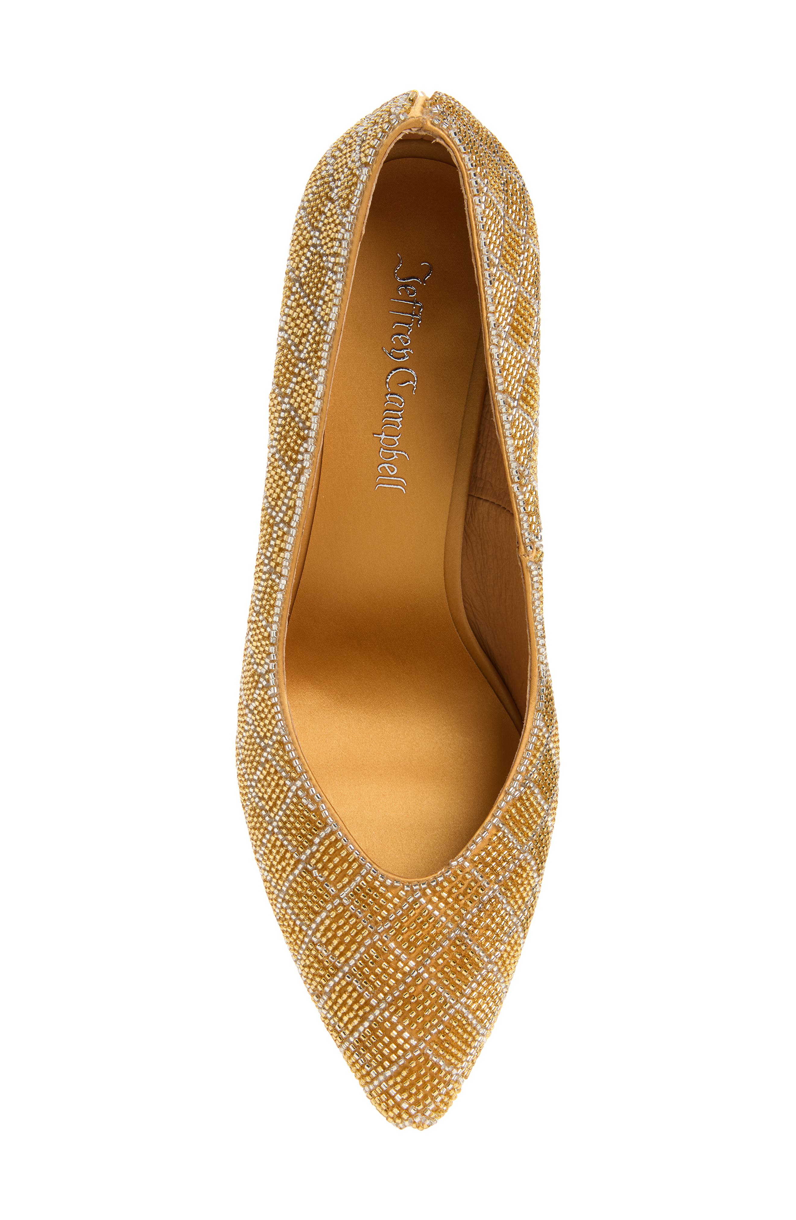 Jeffrey Campbell Wealth Pump, Alternate, color, Gold Combo