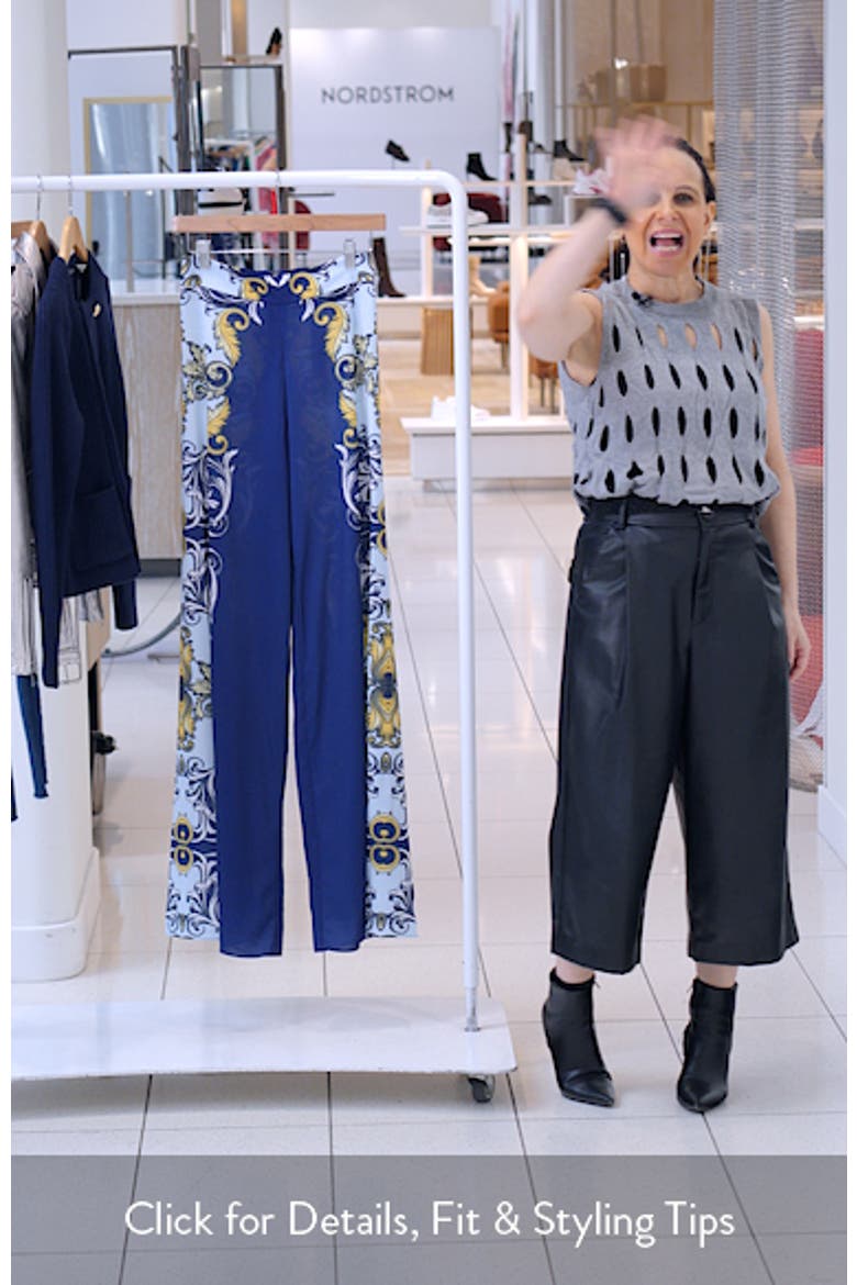 Athena Scarf Print Wide Leg Pants video