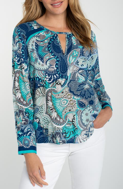 Print Keyhole Top (Regular & Petite)