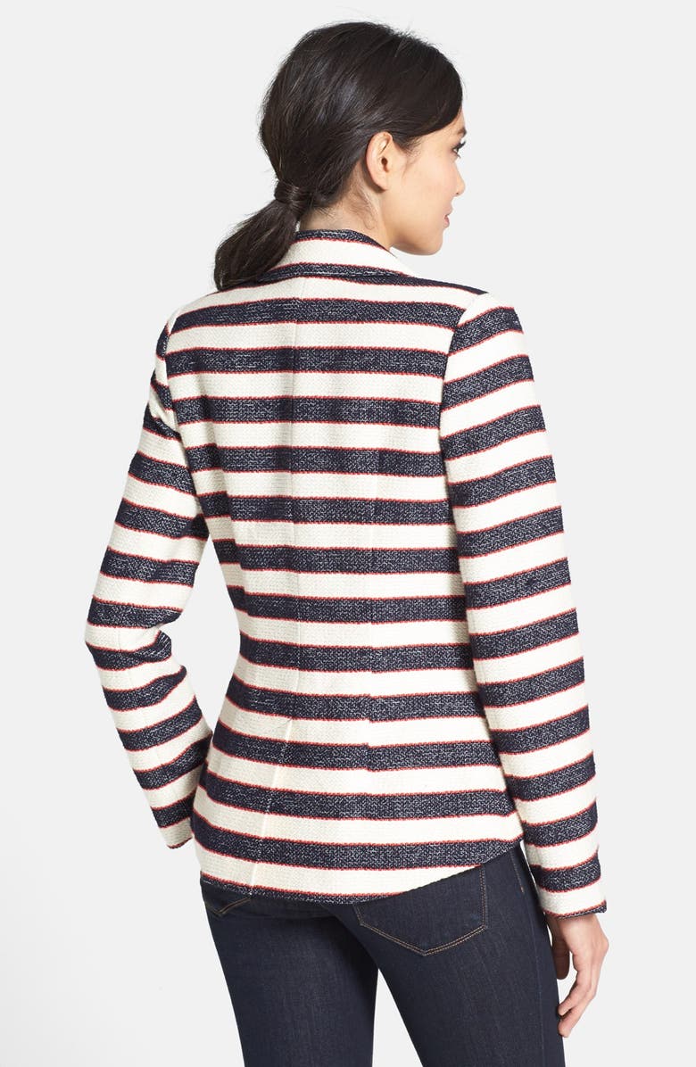 Search for Sanity Double Breasted Stripe Blazer, Alternate, color, 
