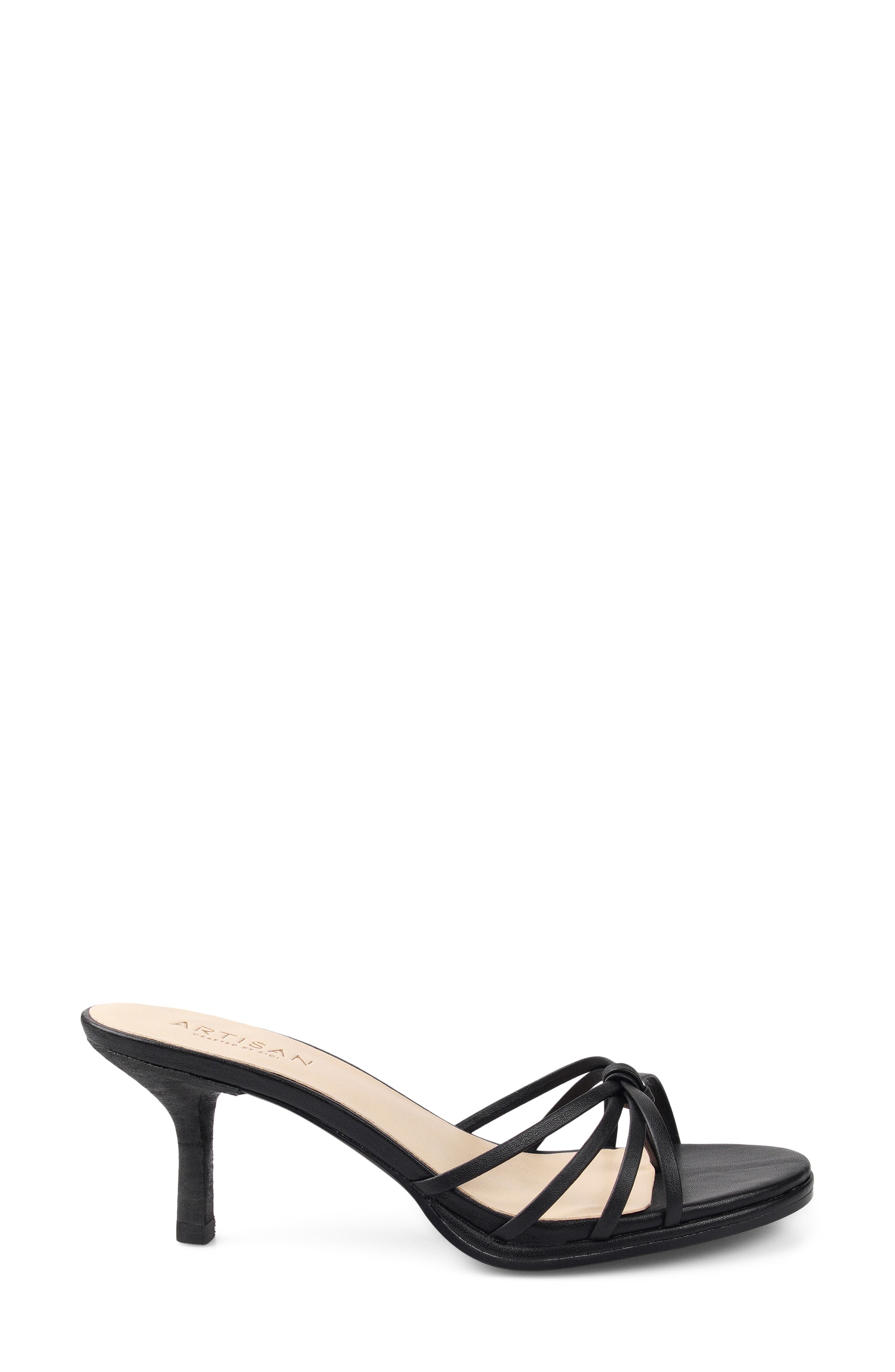Lingerr Leather Kitten Heel Sandal, Alternate, color, BLACK LEATHER