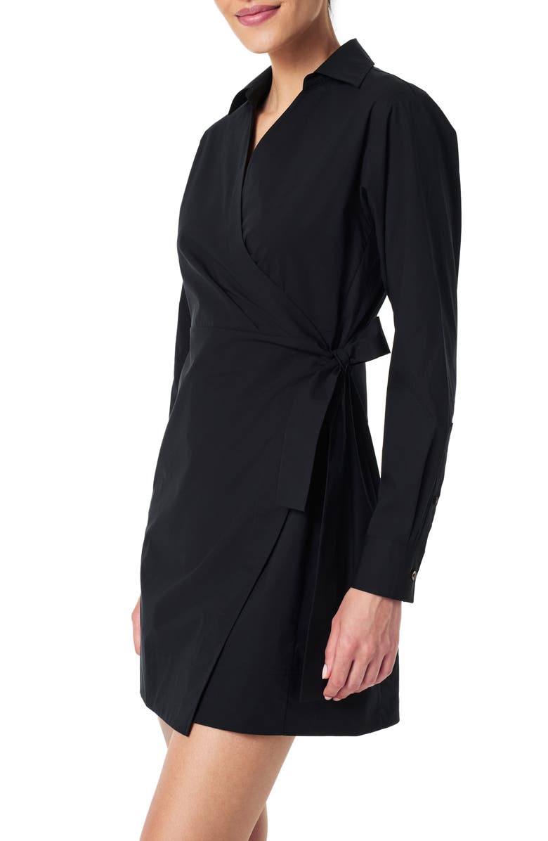 SPANX<sup>®</sup> The Best Stretch Cotton Poplin Wrap Shirtdress, Alternate, color,