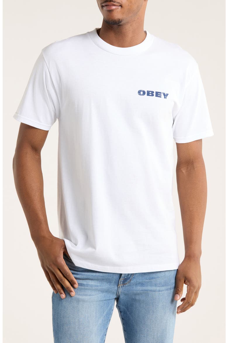 We See You Graphic T-Shirt, Main, color, WHITE