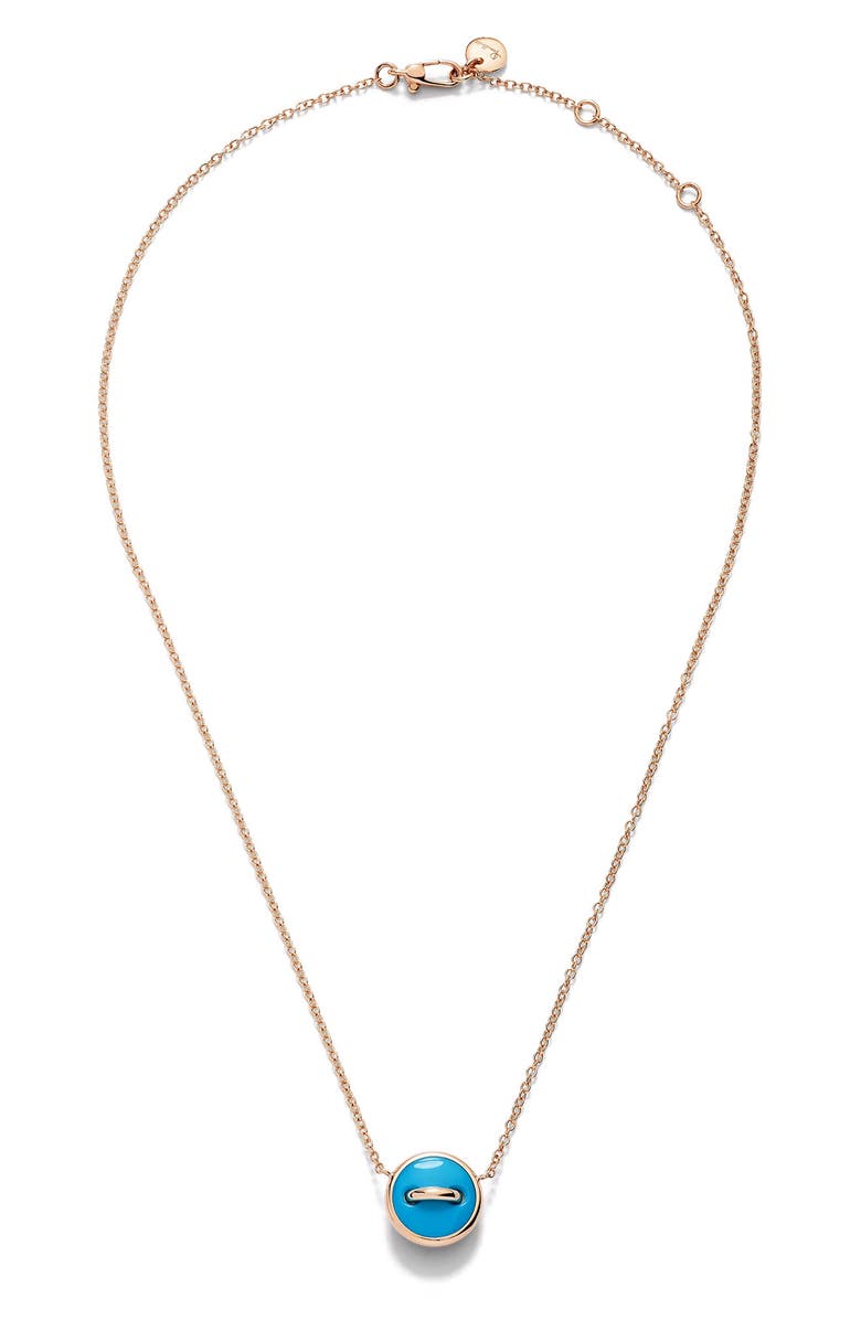 Pomellato Pom Pom Dot Ring Necklace, Alternate, color, Turquoise