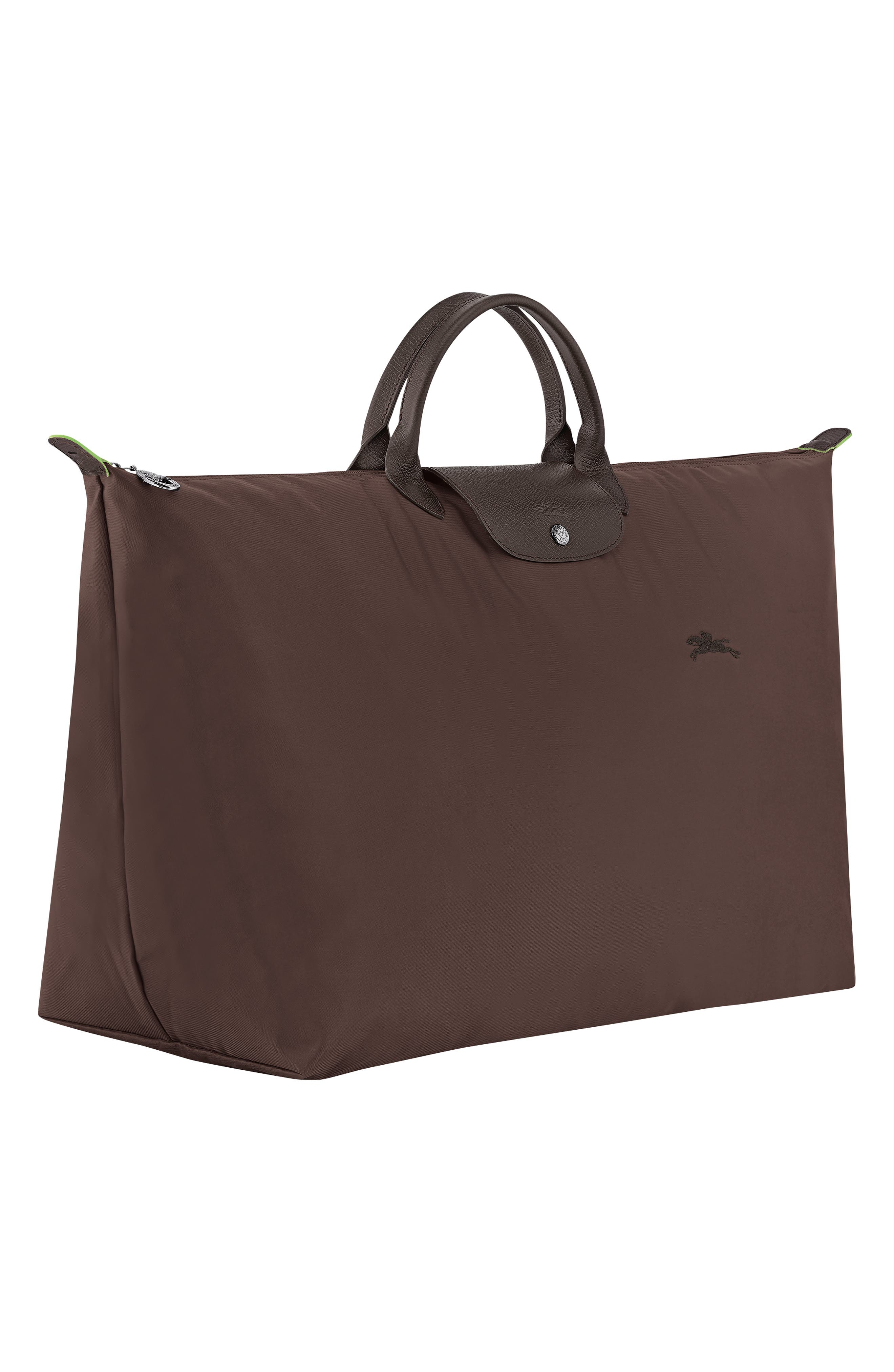 Longchamp Large Le Pilage Travel Bag, Alternate, color, Mocha