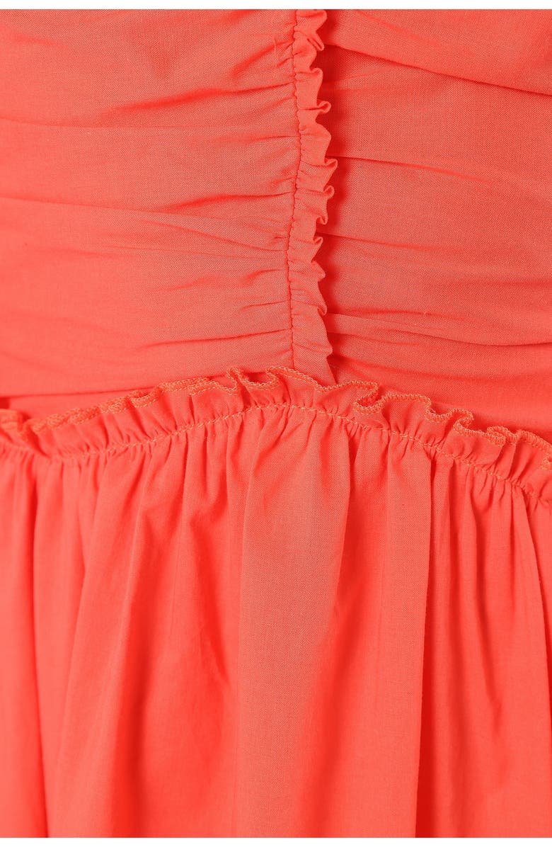 Petal & Pup Violetta Ruched Dress, Alternate, color, Coral