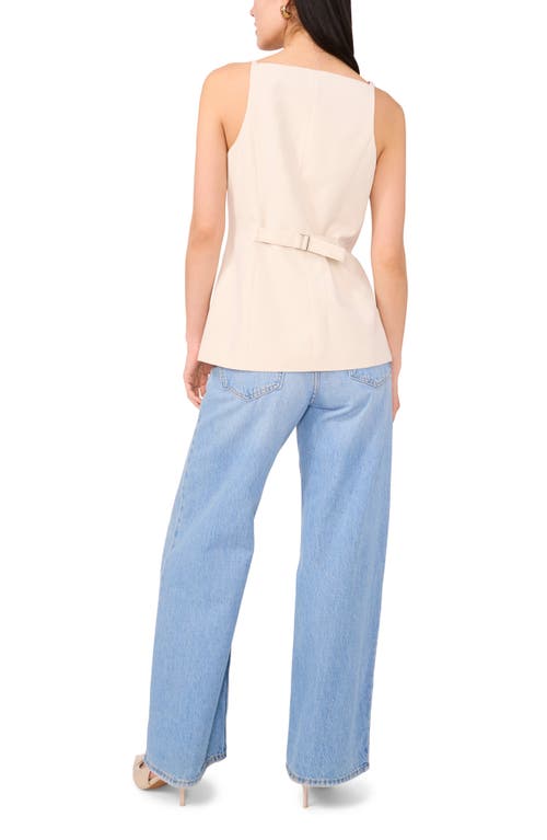 1.state Front Button Vest In Pink