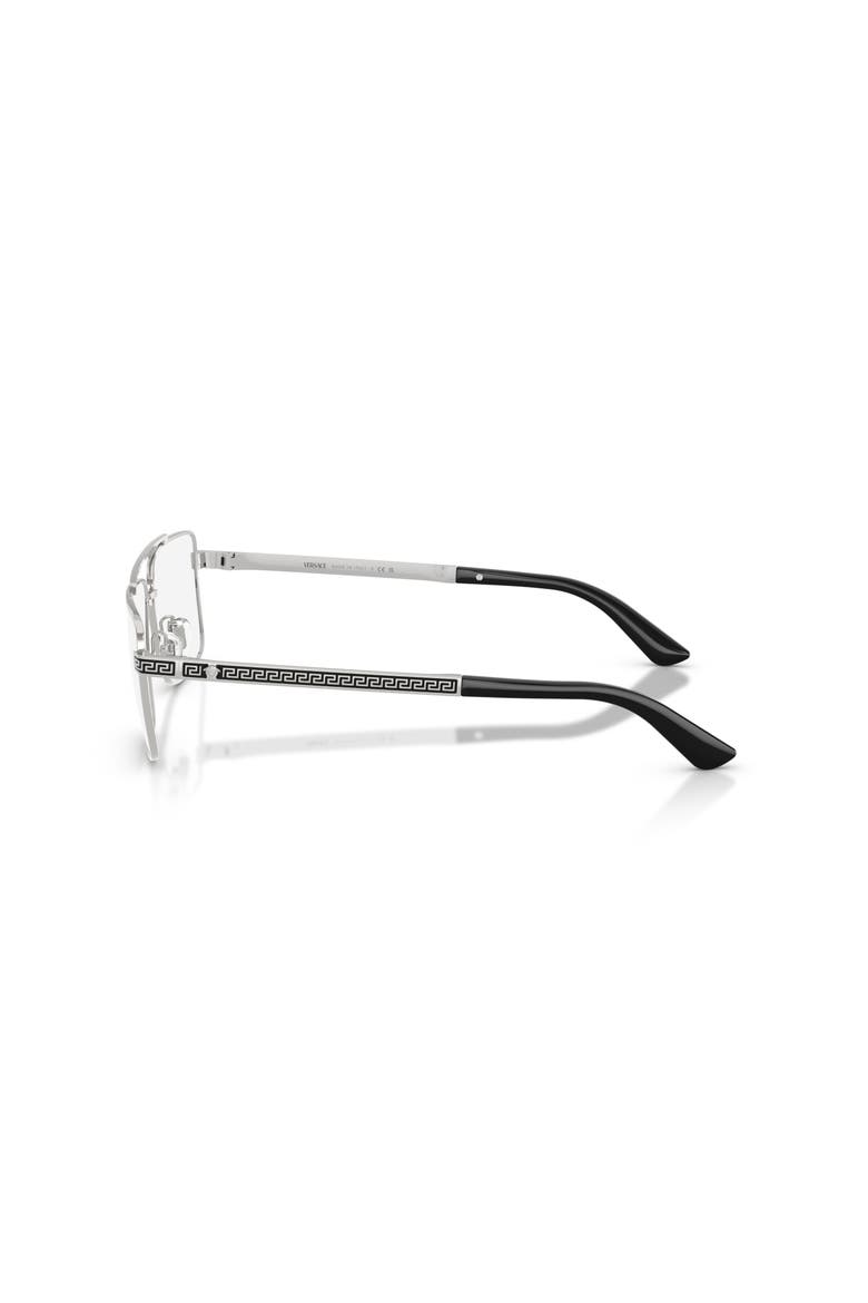 58mm Rectangle optical glasses, Alternate, color, Silver