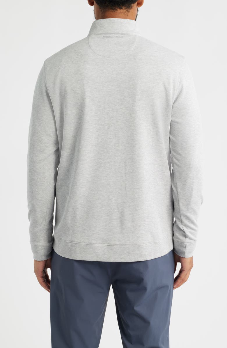 Mizzen+Main Crandall Quarter Zip Pullover, Alternate, color, Light Gray Heather