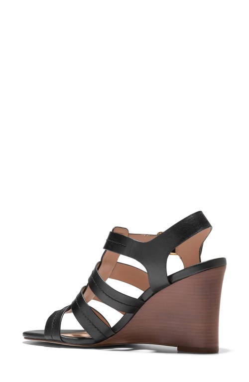 Cole Haan Josie Fisherman Sandal In Black Leather