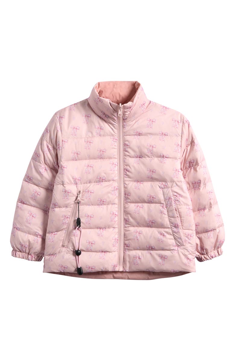CALONIE Kids' Blake Reversible Down Puffer Jacket, Main, color, Pink