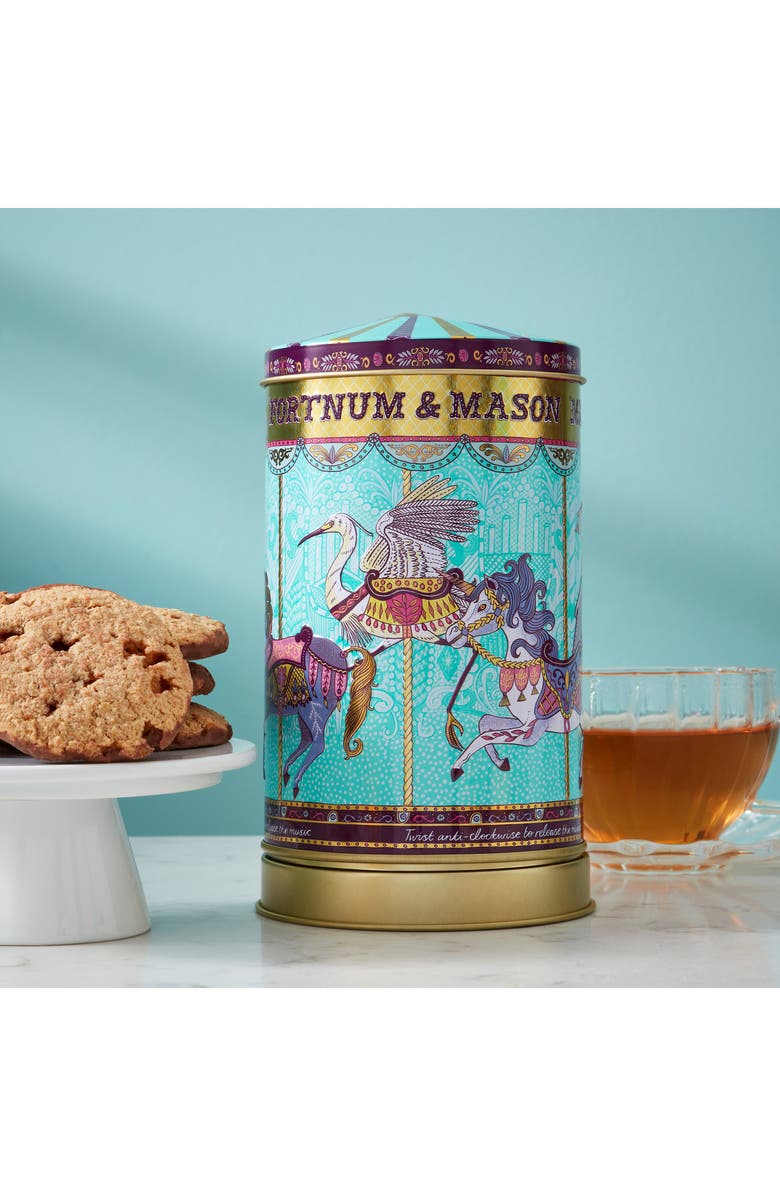 Fortnum & Mason Mini Merry Go Round Musical Biscuit Tin, Alternate, color, Multi