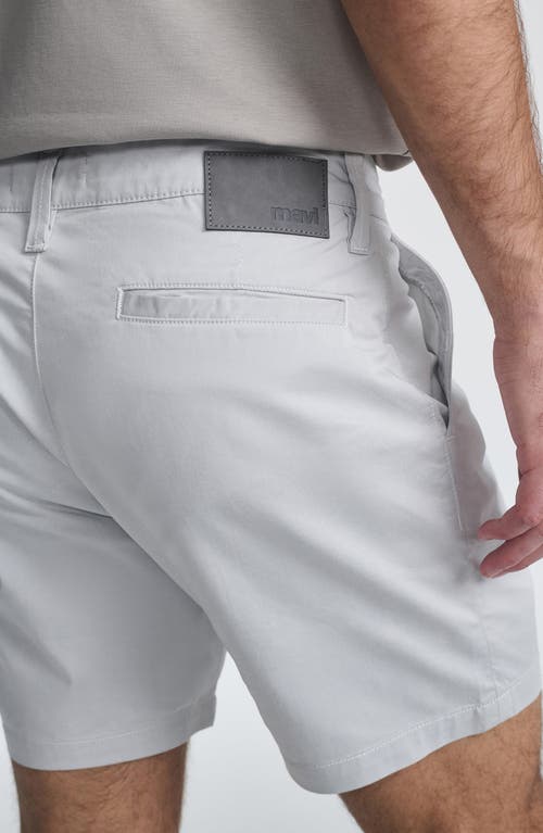 Mavi Jeans Nate City Smart Flat Front Stretch Twill Shorts In Stone City Smart