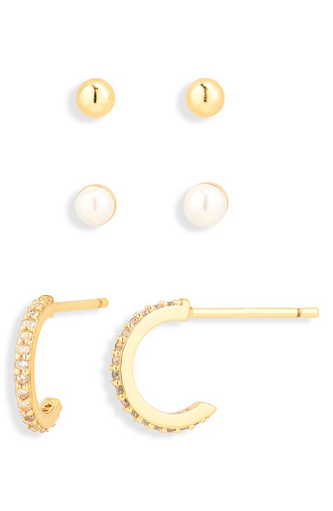 Naomi Set of 3 Pairs of Earrings