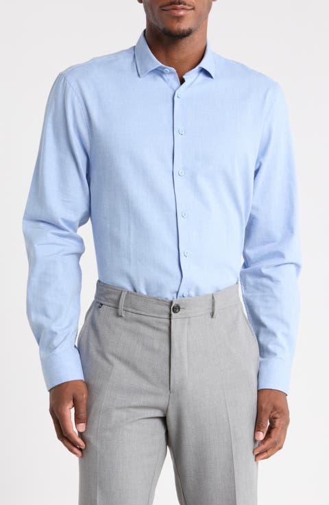 Soft Flannel Button-Up Shirt